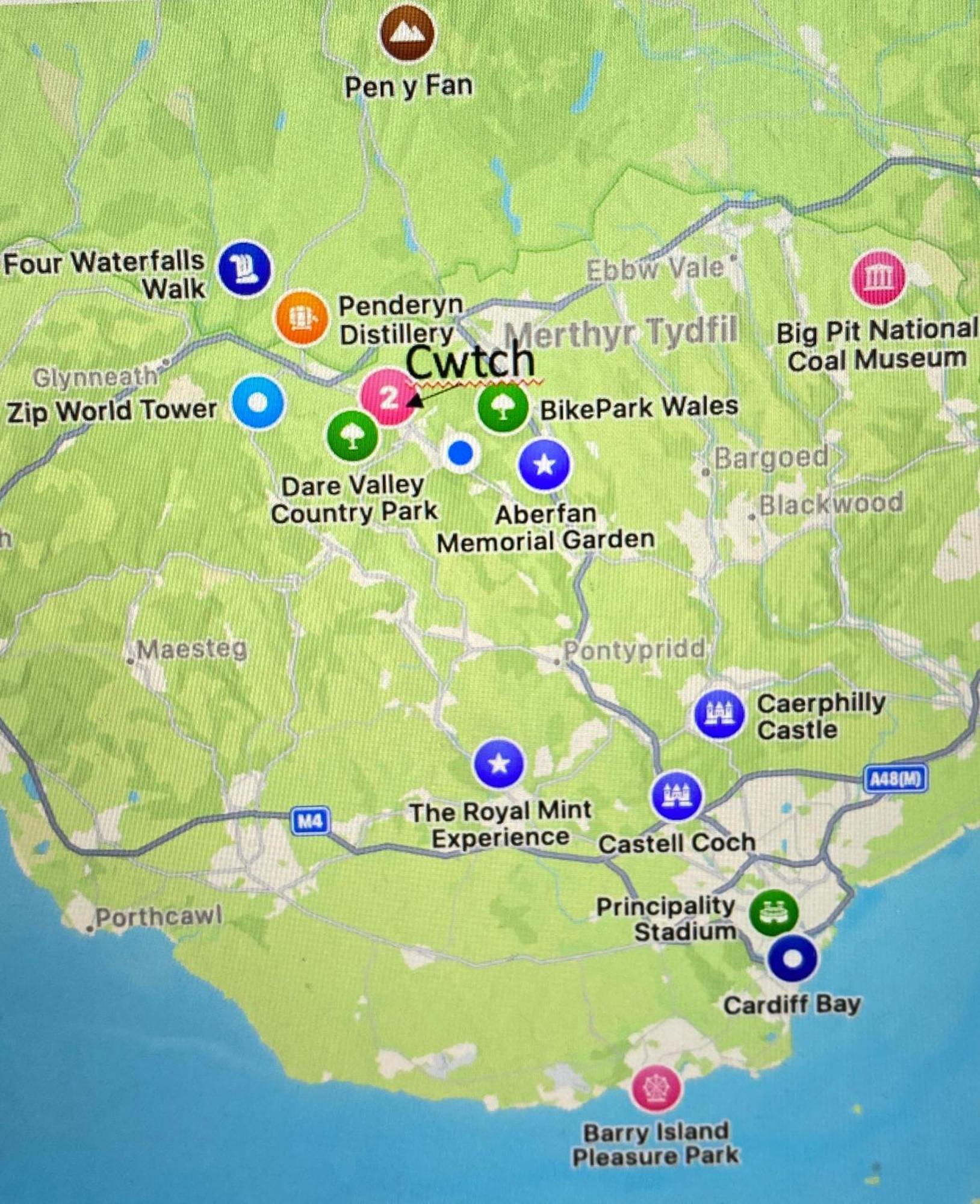 The Cwtch, Log Fire, Sleeps 6, Nr Zip World, Brecon And Bike Park Wales Villa Aberdare Exterior photo